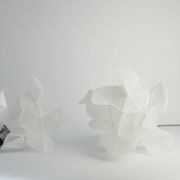 Labyrinth, Hazy, Artisan Light Sculpture with Integrated Fixture, By Republiken