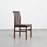Suite of 4 chairs by Isamu Kenmochi, Akita Mokko, Japan 1970