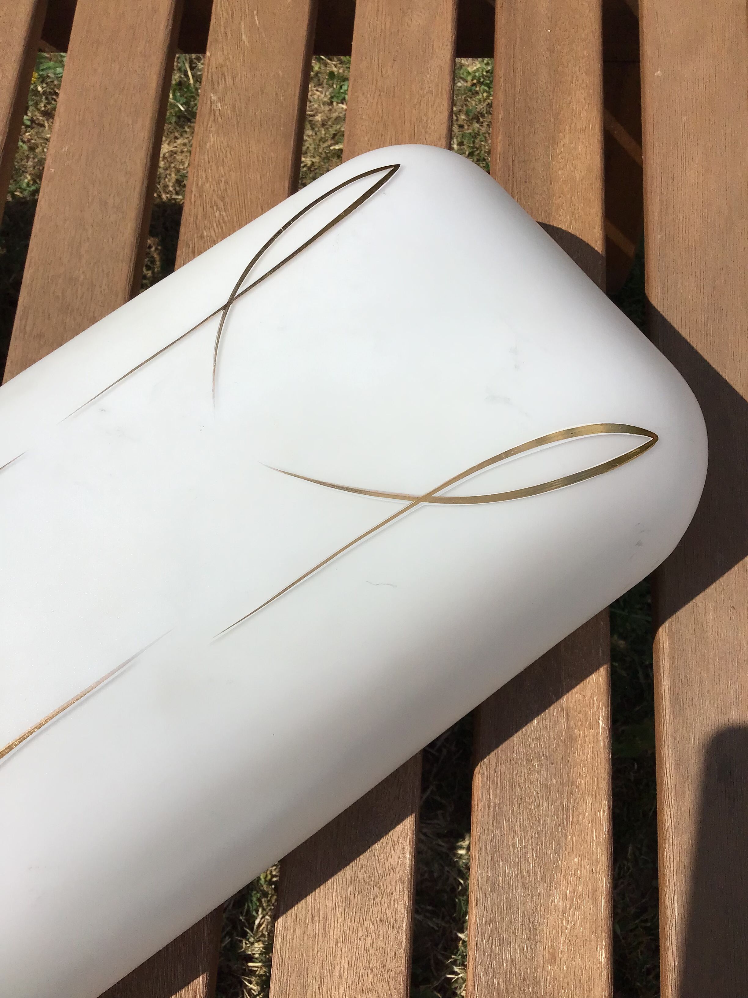 Vintage opaline wall lamp