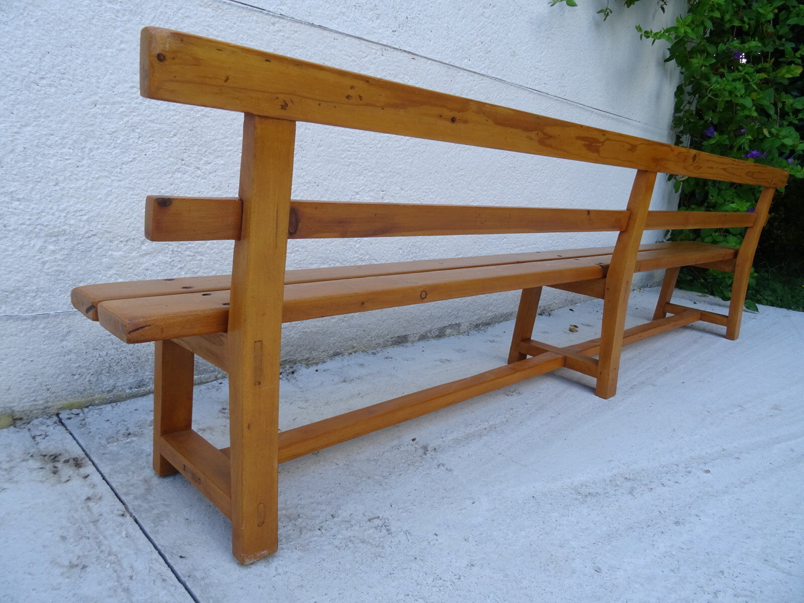 Kindergarten bench solid wood