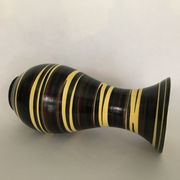Demon vase Saint Clement, multicolored zebra decoration, numbered. Around 1950-1960