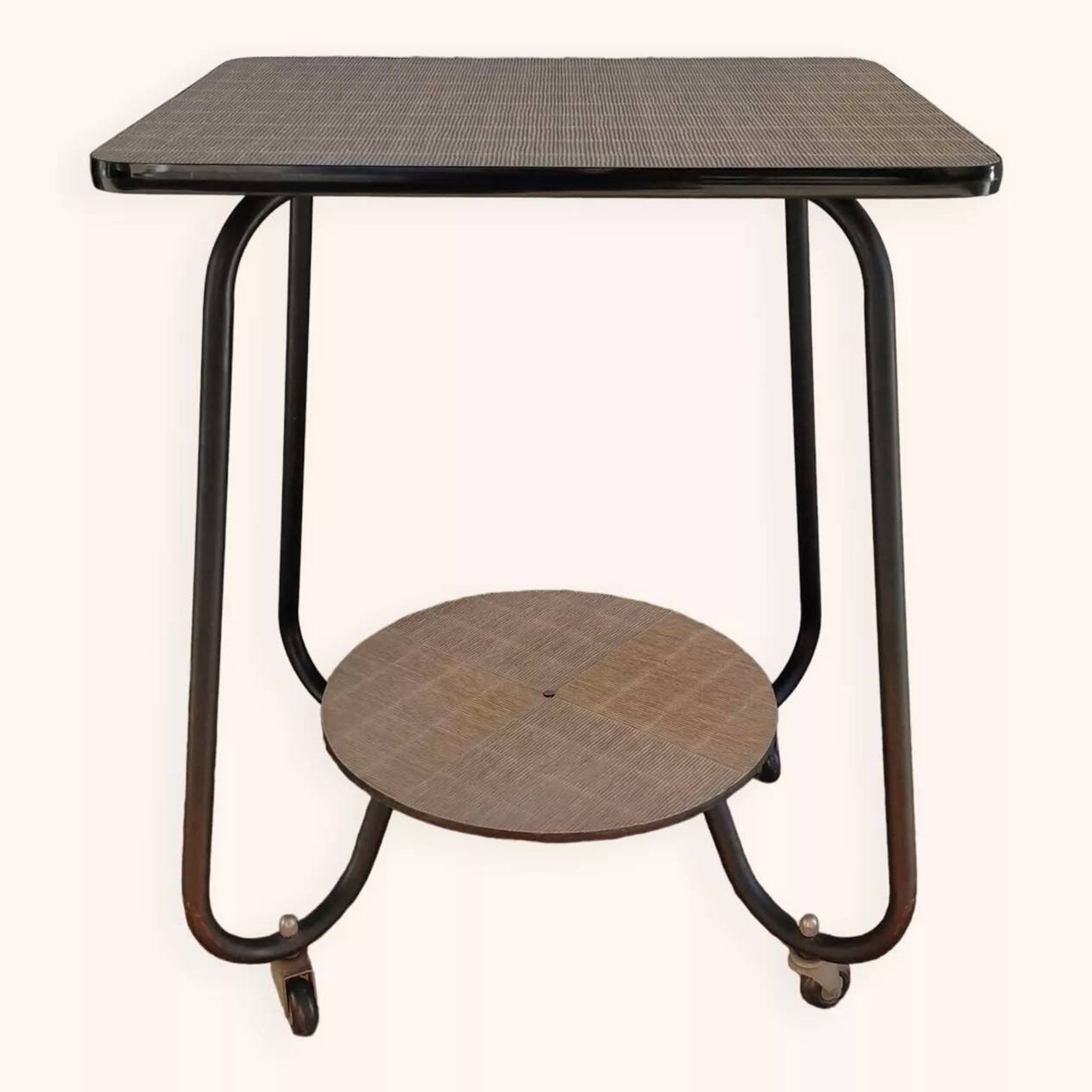 Desserte vintage métal et vinyl