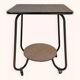 Vintage metal and vinyl dessert table