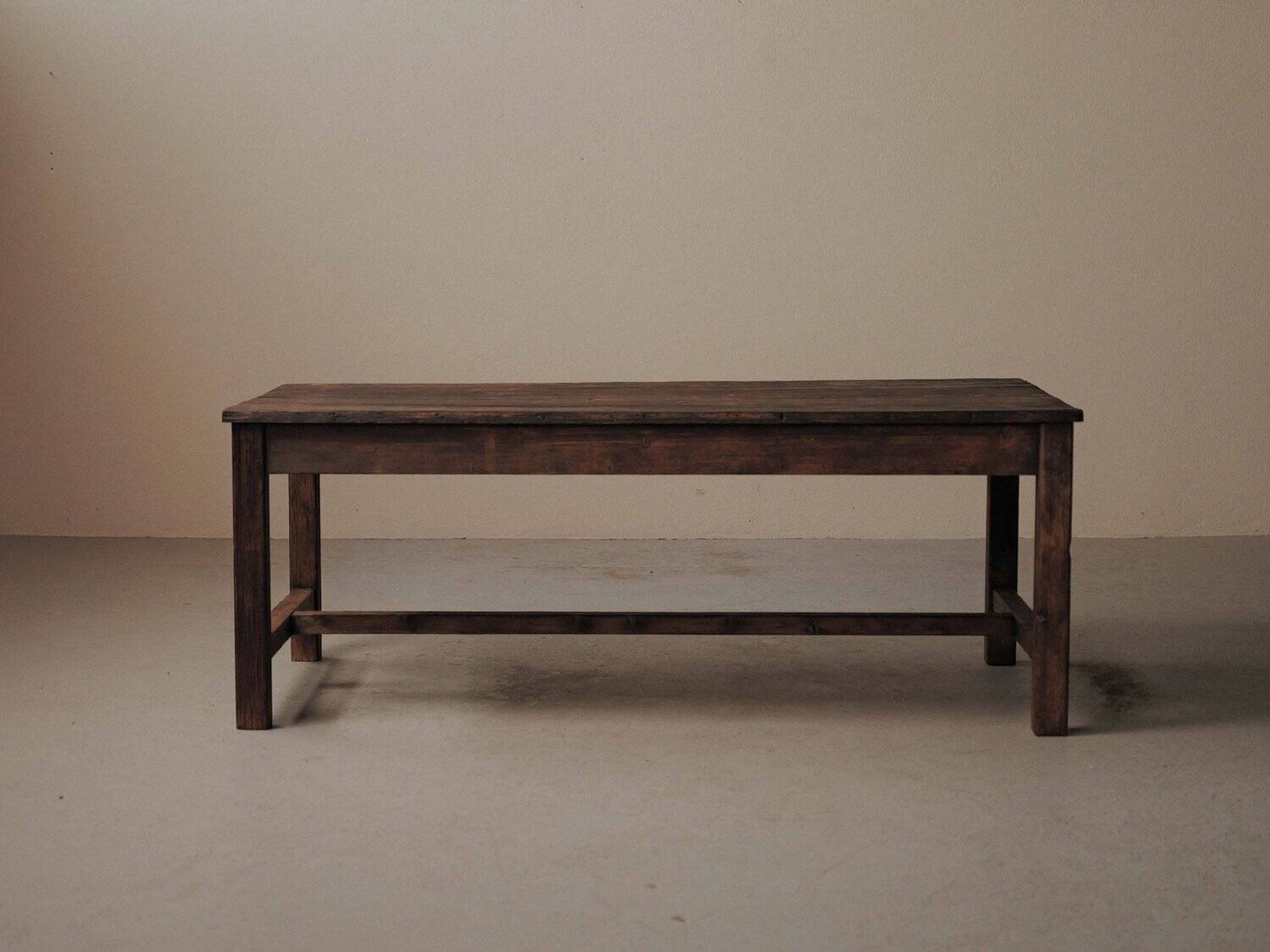 Table de ferme en pin massif, vers 1900