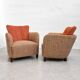 Paire de fauteuils par Kaesz Gyula, Hongrie, vers 1941-42