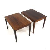 Set de 2 tables d'appoint scandinave en palissandre, Suède, 1960