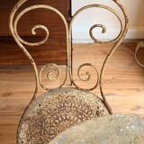 Garden furniture in wrought iron – 19th century, around 1880