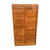 Meuble classeur de notaire à rideaux