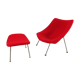 Oyster chair with ottoman by Pierre Paulin for Artifort, 1965