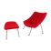 Oyster chair with ottoman by Pierre Paulin for Artifort, 1965
