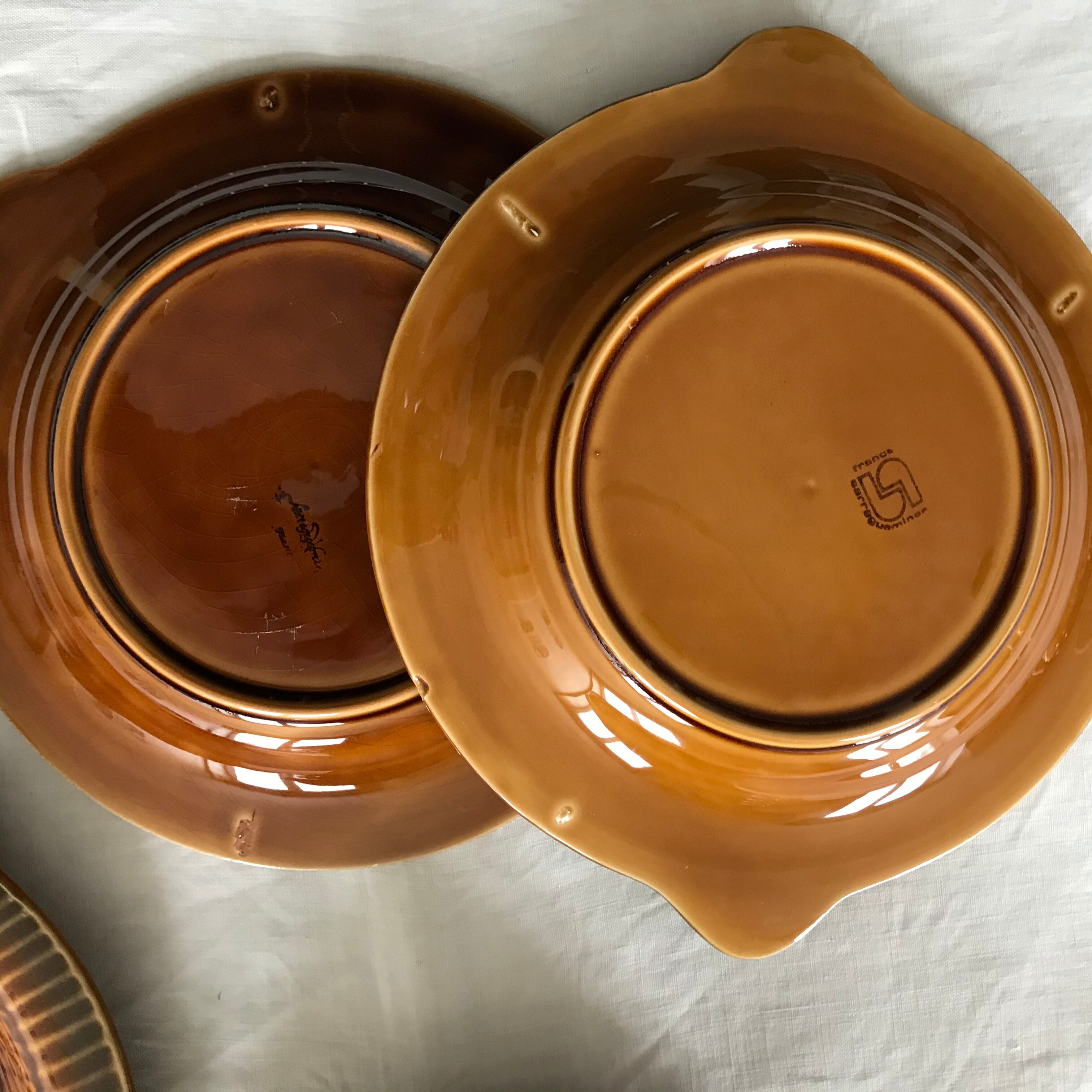 Sarreguemines fish plates