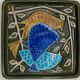 Enamelled plaque the 3 birds by Lisa Larson - Gustavsberg