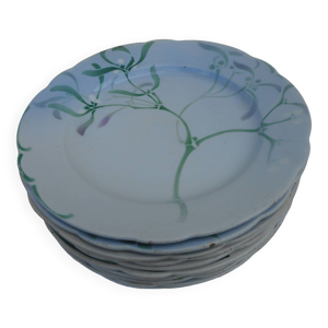 lot de 10 assiettes plates