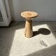 Side table, end of sofa in natural mango monoxyl conical tray H:50cm