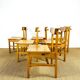 6 vintage oak chairs from the 1960s