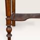 Dressing table in walnut and marble, late 19th century.