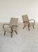 Pair of grey mottled armchairs by Jaroslav Smidek for TON Bystrice
