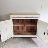 Antique Parisian sideboard in patinated wood