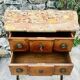 Commode sauteuse à ressaut en Marqueterie de bois de style Transition 