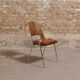 Jomain Baumann chairs, cognac leather seat, circa 1960