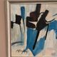 Original Swedish Oil on Panel – “Abstract Composition” by Sven H. Engberg – Signed – Vintage & Framed – 56 × 43 cm (22" × 16.9")