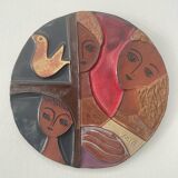 Ceramic wall decoration, 1950s-60s.