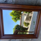 Rectangular wood mirror