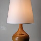 Solid elm lamp - 1970s