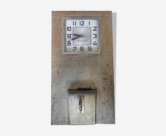 Horloge pointeuse d'usine vintage