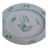 Plat ovale en porcelaine de Limoges Bernardaud modèle Pékin