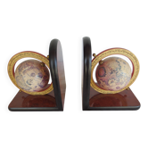 Bookends made of formica and globes.