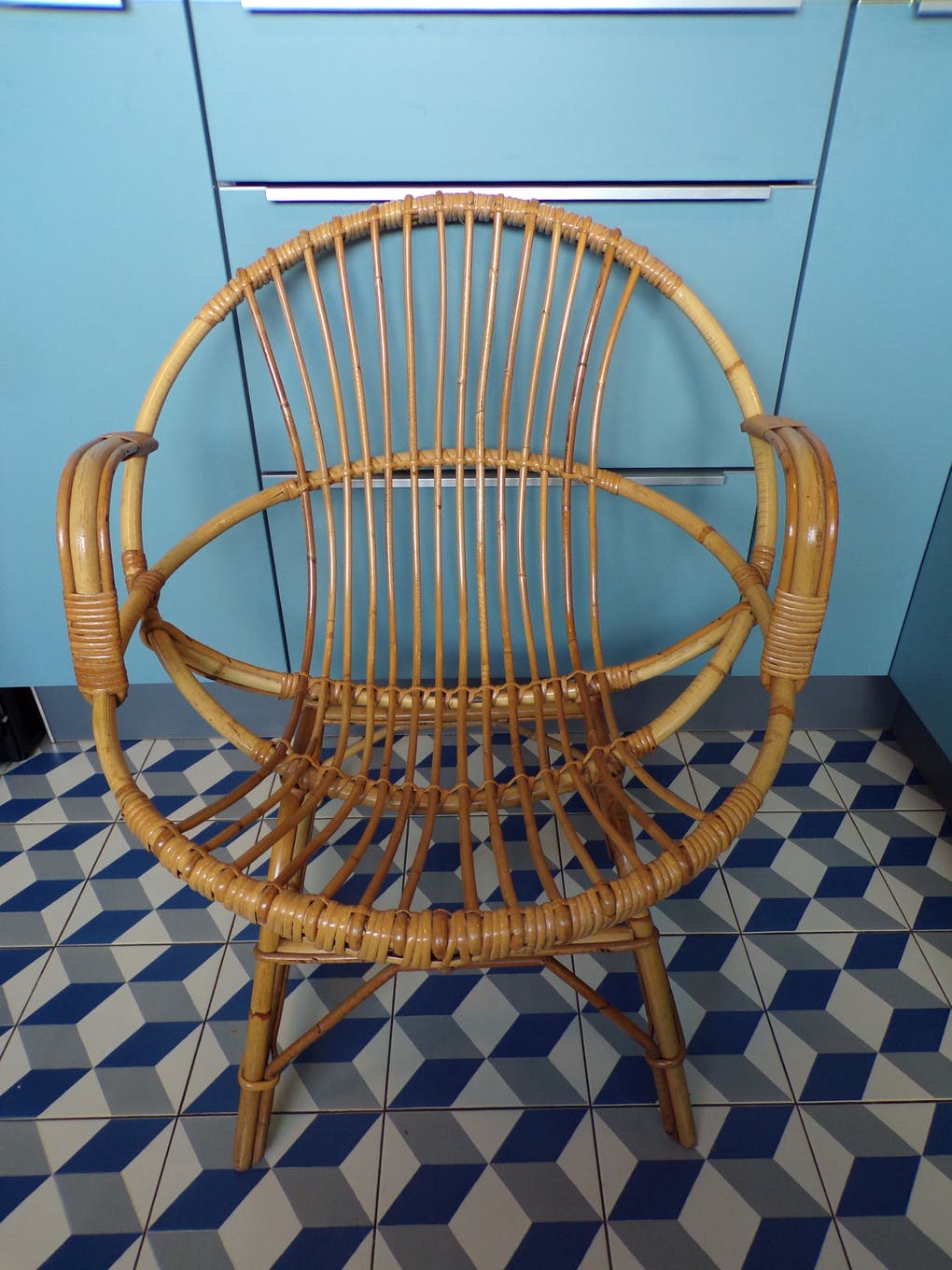 Vintage wicker basket chair