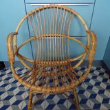 Vintage wicker basket chair