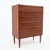 Commode en teck, Danemark, années 1960