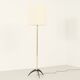 Brass and lacquered metal floor lamp, Spain, 1950s