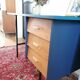 Bureau vintage en bois et métal