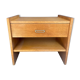 Vintage beech bedside table from the 1970s.