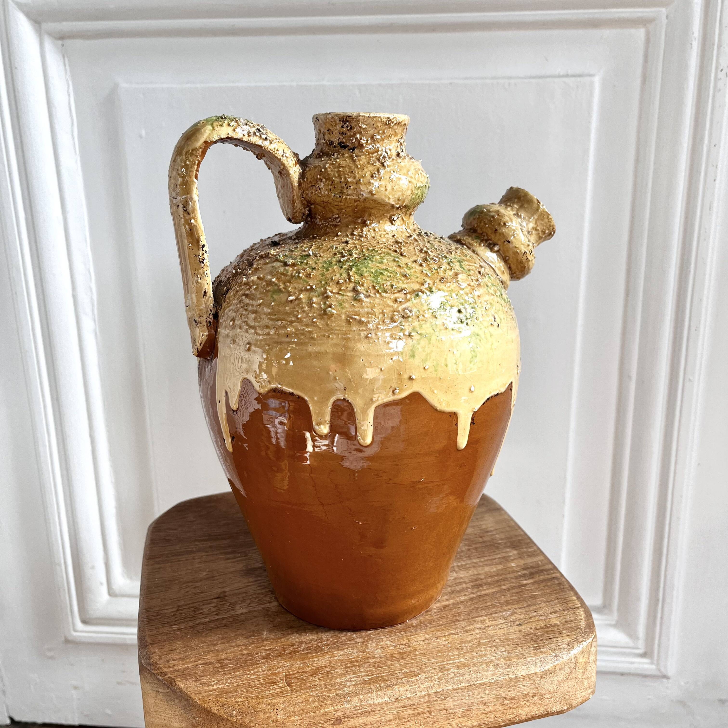 Gargoulette pitcher/jug old pottery