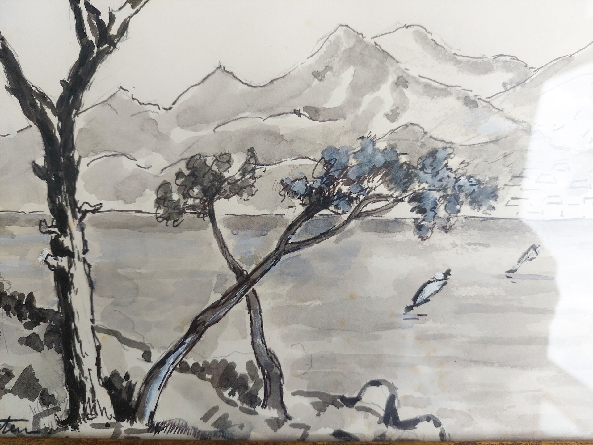 Provencal landscape painting