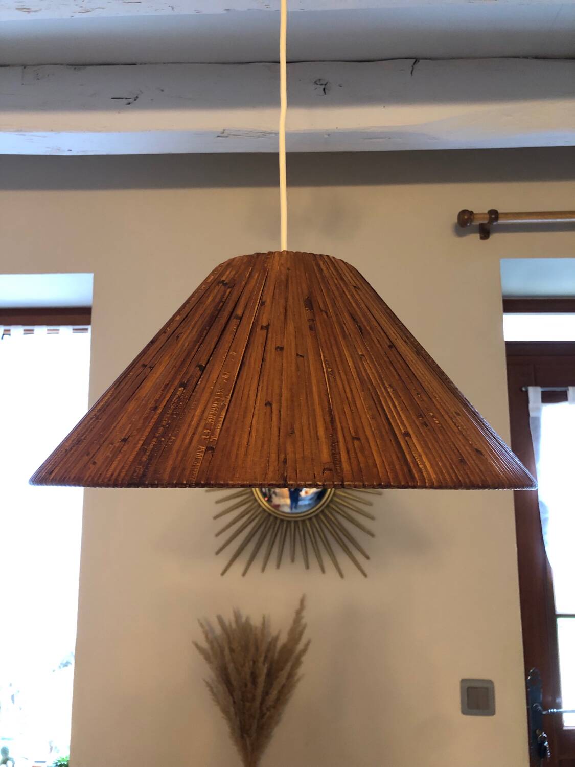 Rattan pendant light