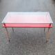 Vintage desk table with tapered legs