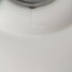 40s/50s pendant light in frosted glass and chrome