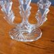 Bougeoir tripode vintage année 70 en verre moulé