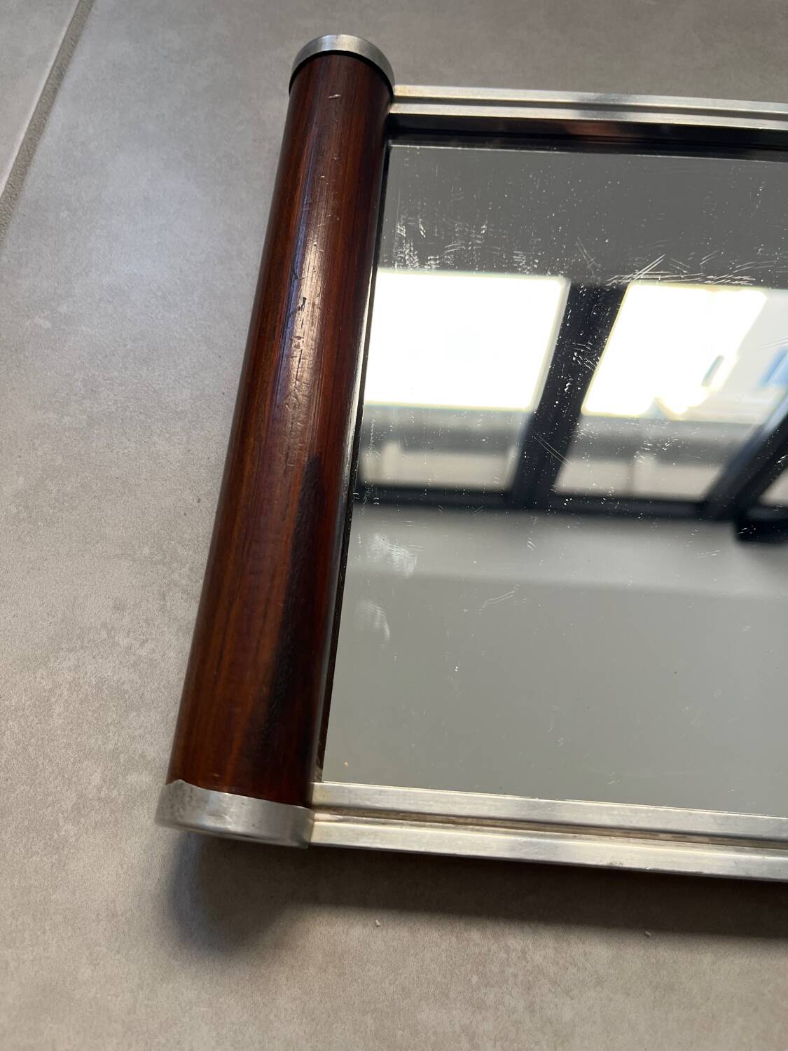 Petit plateau miroir art déco