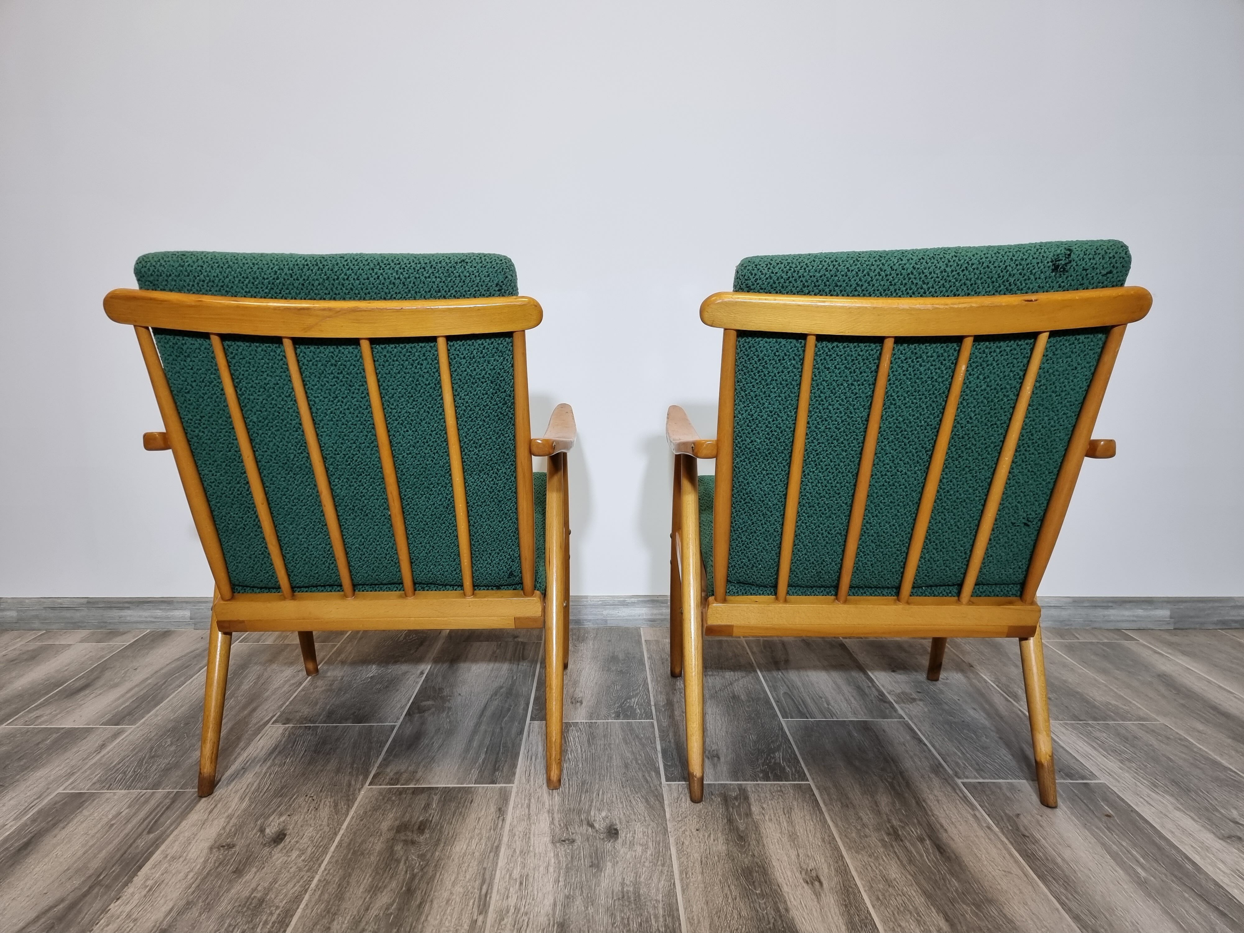 2 armchairs boomerang model by Ton