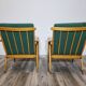 2 armchairs boomerang model by Ton