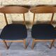 4x 60s 70s Teak Dining Room Chairs Danish Modern Design