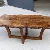Elm burl coffee table