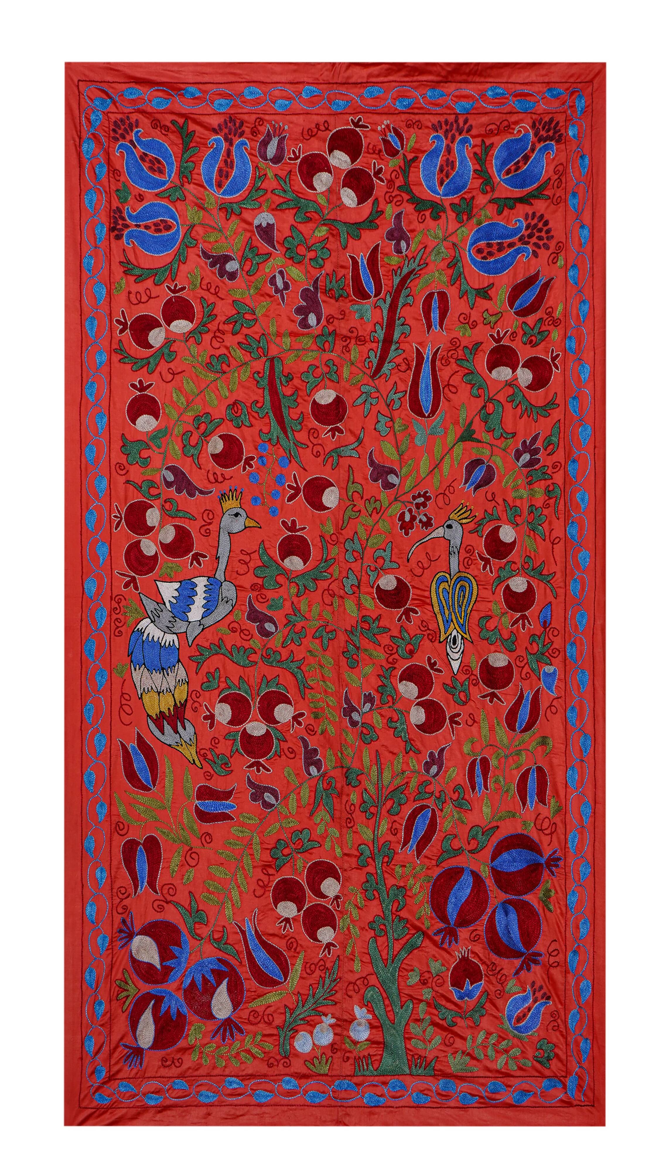 Hand-knotted rug, vintage Turkish rug 103x186 cm