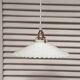 Suspension en opaline blanche 